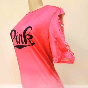 Pink Distressed Size Med Dress